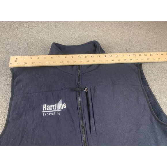 Carhartt Men's Size XXL Dark Blue Fleece Vest Full Zip Workwear Pocket - Picture 6 of 9